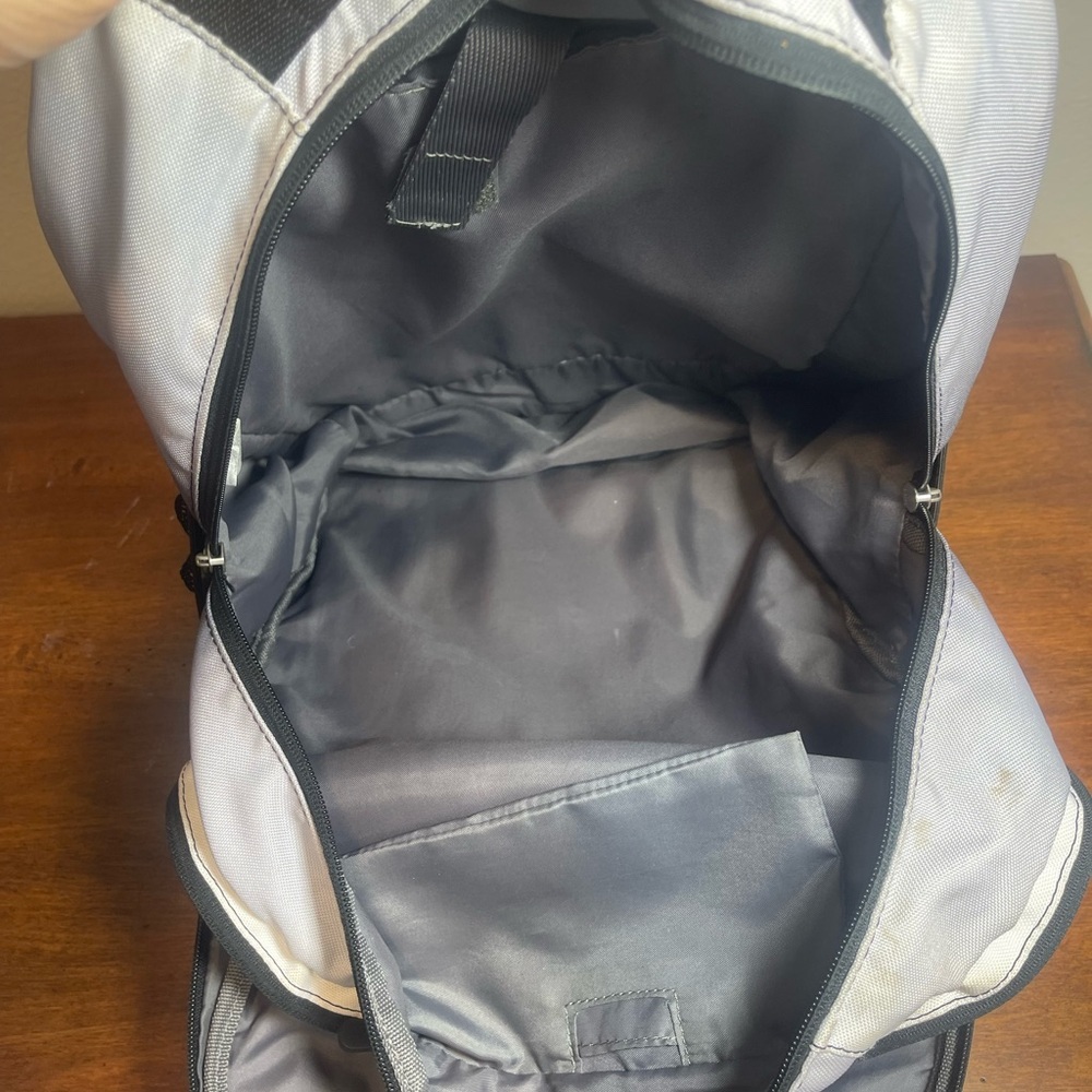 Gray & Black Backpack School Hiking Travel Bag Unisex 17" Padded Straps​ - Picture 8 of 8